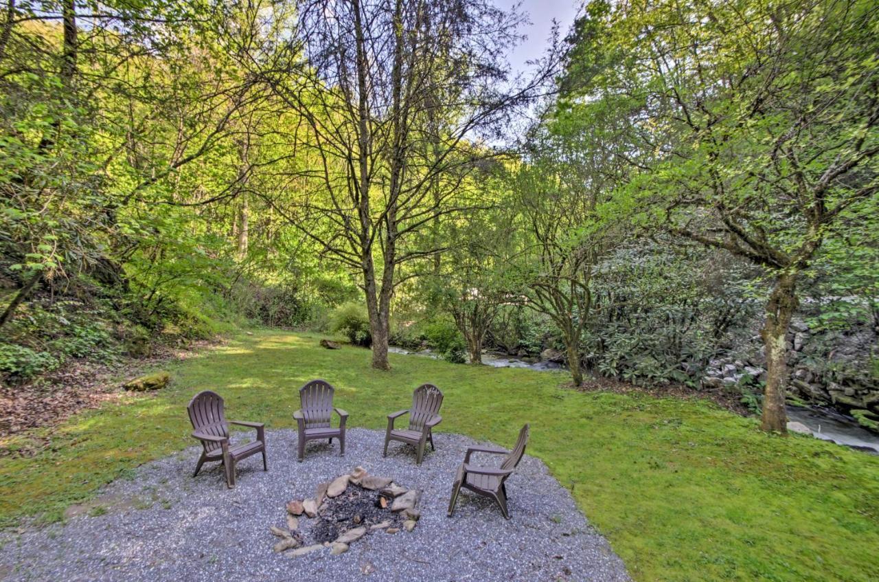 Bryson City Cabin With Fire Pit On Coopers Creek! Exterior foto